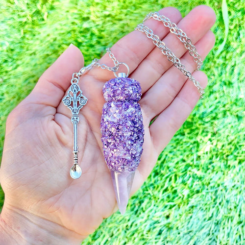 Spoon Pendant Purple