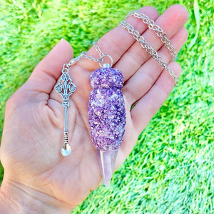 Spoon Pendant Purple