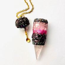 Stash Necklace With Spoon - Pink Quartz