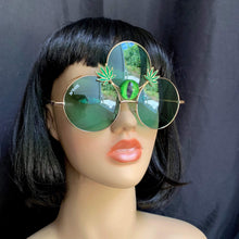 Weed Leaf Sunglasses-Rave Fashion Goddess