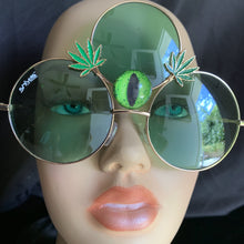 Weed Leaf Sunglasses-Rave Fashion Goddess