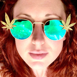 Weed Sunglasses-Rave Fashion Goddess