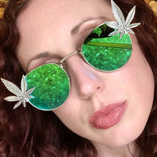 Weed Sunglasses-Rave Fashion Goddess