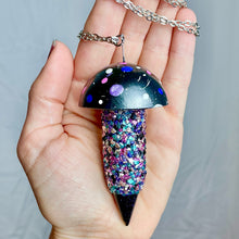 Galaxy Mushroom Stash Necklace