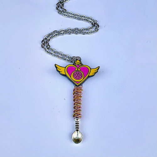 Custom Sailor Moon Pendant Tiny Festival Spoon Necklace