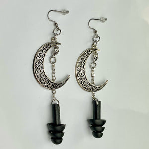 Witchy Moon Earplug Earrings