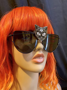 Black Cat Sunglasses-Rave Fashion Goddess