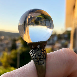Crystal Ball Ring-Rave Fashion Goddess
