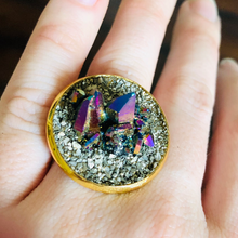 Gemstone Cluster Ring-Rave Fashion Goddess