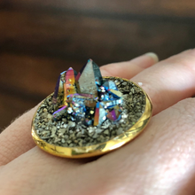 Gemstone Cluster Ring-Rave Fashion Goddess