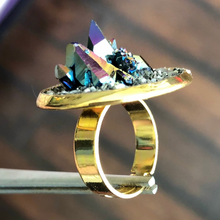 Gemstone Cluster Ring-Rave Fashion Goddess