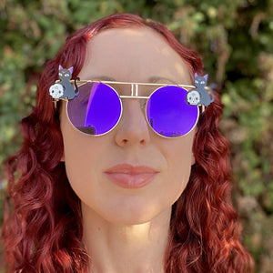 Goth Sunglasses-Rave Fashion Goddess