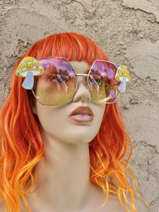 Hippie Sunglasses-Rave Fashion Goddess