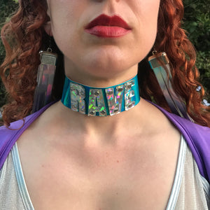 Letter Choker-Rave Fashion Goddess