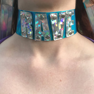 Letter Choker-Rave Fashion Goddess