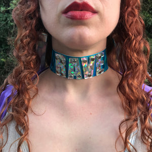 Letter Choker-Rave Fashion Goddess