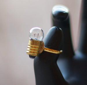 Light Bulb Ring-Rave Fashion Goddess