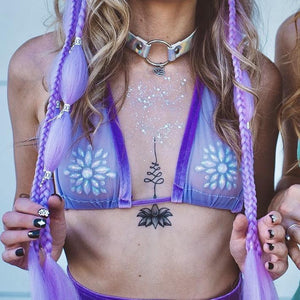 Lotus Flower Choker-Rave Fashion Goddess