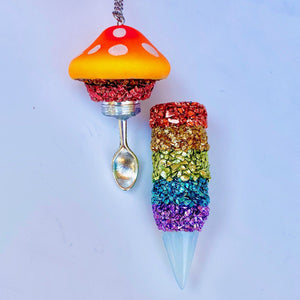 Mushroom Necklace-Rave Fashion Goddess