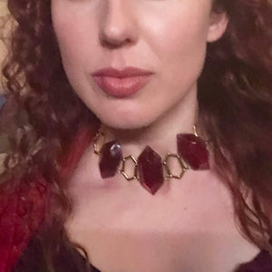 Red Woman GOT Necklace-Rave Fashion Goddess