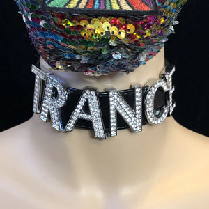 Rhinestone Choker-Rave Fashion Goddess