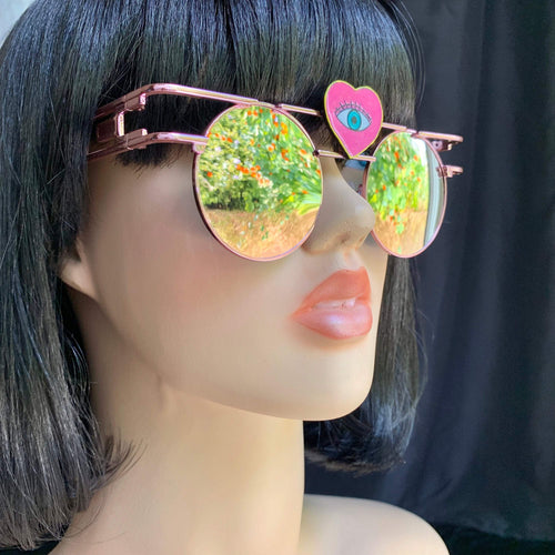 Rose Gold Sunglasses-Rave Fashion Goddess