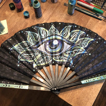 Trippy Hand Fan-Rave Fashion Goddess